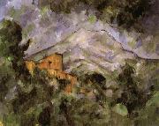 Paul Cezanne Mont Sainte-Victoire and Chateau Noir painting
